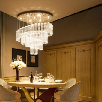 Patrizia Volpato / Chandeliers / Glace Handcrafted Murano Glass 24 Karat Gold PV-4160-S