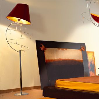 Patrizia Volpato / Floor Lamps / Vertigo Swarovski Crystal 24 Karat Gold