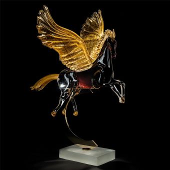 Italian Luxury Lighting / Animal Sculptures / Pegasus in Murano Glass 6001 2 SFM