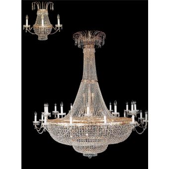 Italian Luxury Lighting / Chandeliers / Empire Crystal 48 Lights 7011 160