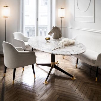 DOM Edizioni / Matbord / Filippo Elliptic Bicoloured Base