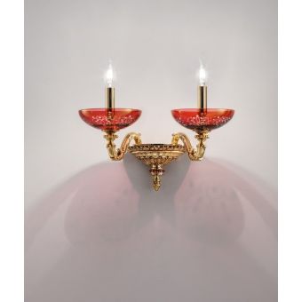 Euroluce Lampadari / Wall Sconces / Aida A2 Rubino