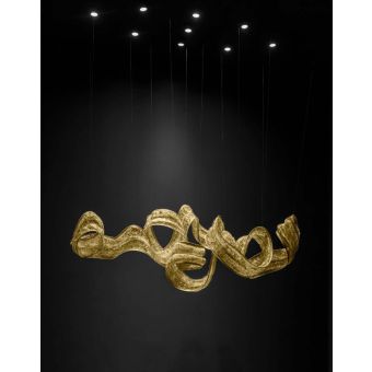 Terzani / LED Pendlar & Upphängningslampor / Genesis double linear sculpture B56S