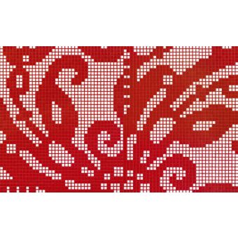 Bisazza / Mosaico - Decorations / Embroidery Red (Flooring)