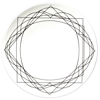 Le Porcellane / Plates & Bowls Tabletop / Baroqeat Black 5879