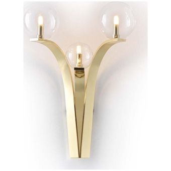 Badari / Wall Sconces / Bubble A4-BU-BR-GL