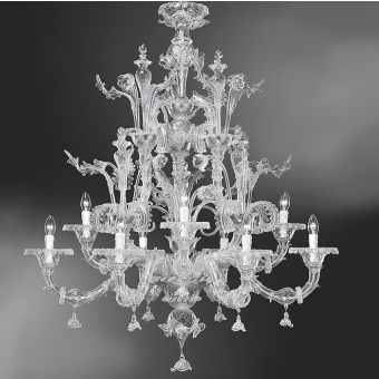 Glass & Glass Murano / Chandeliers / Traditional Venetian chandeliers C-751/9