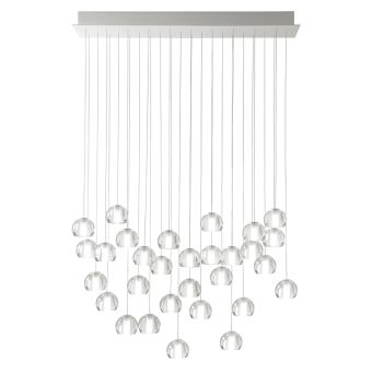 Fabbian / LED-taklampor / Multispot Beluga F32 30 spots 90x15cm