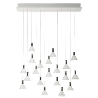 Fabbian / LED-taklampor / Multispot Polair F32 20 spots 90x15cm