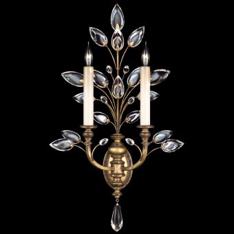 Fine Art Handcrafted Lighting / Wall Sconces / Crystal Laurel 28″ 759750 773150 