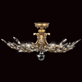 Fine Art Handcrafted Lighting / Semi-Flush Mounts / Crystal Laurel 28″ Round 753440 776240 