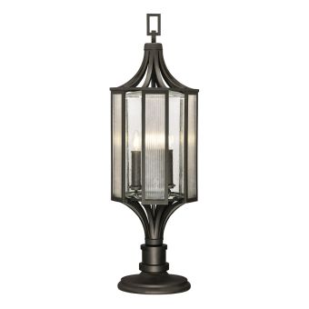 Fine Art Handcrafted Lighting / Outdoor Adjustable Pier/post Mount / Bristol 37.5″ 900080 