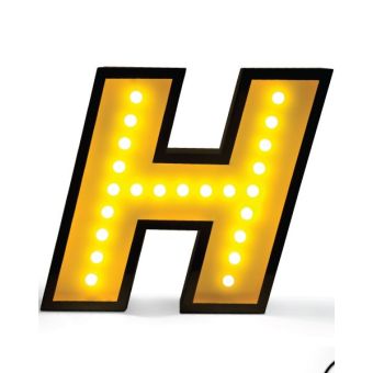 DelightFULL / Floor or Wall Lamps / Light Letter H | Graphic Letters "H"