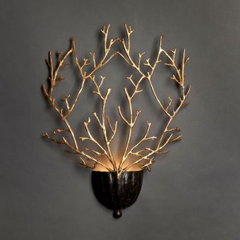 Officina Ciani / Vägglampetter / Coral in Cast Bronze HL1048WA-1br Coralli