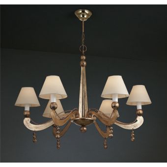 Officina Ciani / Chandeliers / Metal with Shades HL1094CH-6 Pallini