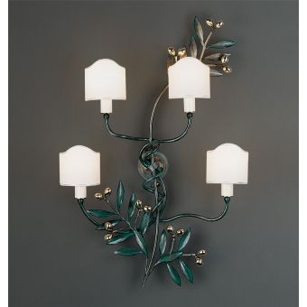 Officina Ciani / Vägglampetter / Iron and Brass HL1095WA-4 Olivo