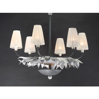 Officina Ciani / Chandeliers / Wrought Iron with Conical Shade HL1115CH-6