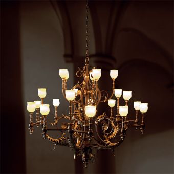 Robers / Lampa wisząca 20-ramienna z łańcuchem / HL 2594-N