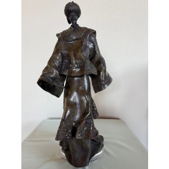 Paul Beckrich / Bronze sculpture / Le Mandarin / Minister of the Imperial China