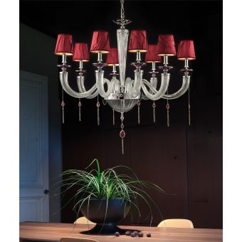 Euroluce Lampadari / Chandeliers / Julienne Clear L8 Shade – Cromo