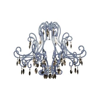 Mechini / Chandeliers / Coloured Crystal L-Corda/1 LIGHT BLU