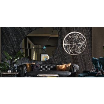 Mechini / Chandeliers / Wrought Iron with Clear Bohemian Crystal L-Girò-3 / Led