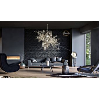 Mechini / Chandeliers / Clear and Coloured Bohemian Crystal L-MEK10/10