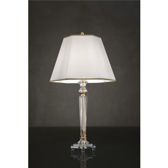 Italian Luxury Lighting / Table Lamps / Crystal and Brass Components LF2026