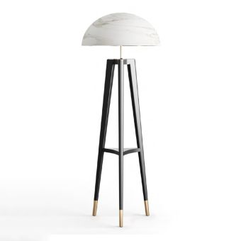 Mariner / Golvlampor / Brass & Wood & Krion 20285.0