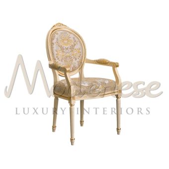 Modenese Luxury Interiors / Armrest Chairs / Neo-Baroque Wooden 14533