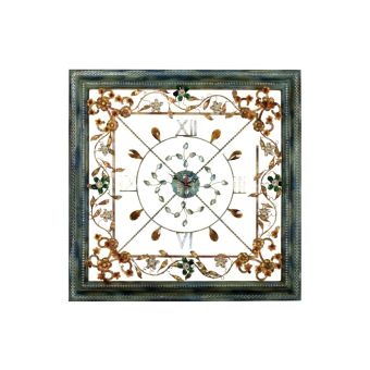 Mechini / Wall Clocks / Coloured Bohemian Crystal Orologio Quadrato