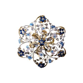 Mechini / Ceiling Lights / Coloured Bohemian Crystal and Murano Glass P583/6