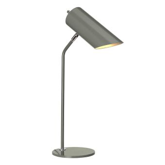 Elstead Lighting / Table Lamps / Quinto Dark Grey & Polished Nickel