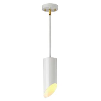 Elstead Lighting / Pendant Lights / Quinto 1 White Aged Brass