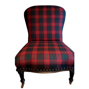 Ralph Lauren Home DUKE Sillón – Fabricación Artesanal con Tweed Escocés
