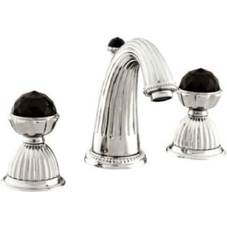 Bronces Mestre / Washbasin Fittings / Three holes basin set with Swarovski black crystal 033201.N00.50