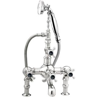 Bronces Mestre / Bath-Shower Fittings / Bath shower set for deck with black porcelain 035011.N00.50