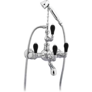 Bronces Mestre / Bath-Shower Fittings / Bath shower set with black porcelain 035516.N00.50