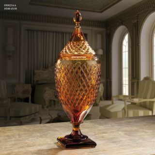 Italian Luxury Lighting / Vases / Amber Crystal 58 cm 050023AA