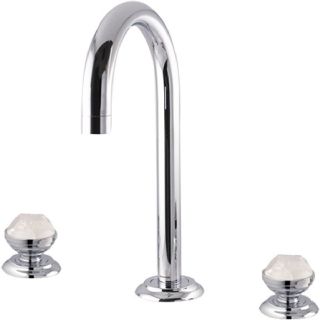 Bronces Mestre / Washbasin Fittings / Three holes basin set with quartz stone 072201.QZ0.50