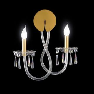 Patrizia Volpato / Wall Sconces / Intrecci Handcrafted Murano Glass 24 Karat Gold