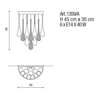 Il Paralume Marina / Wall Sconces / IL-1359/A