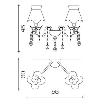 Il Paralume Marina / Wall Lamp / 1689/A2