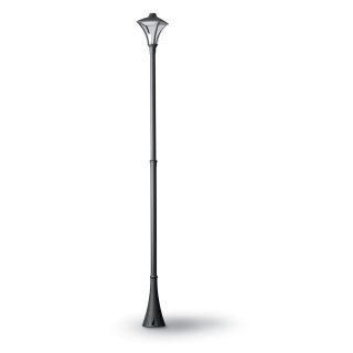 Slim Single lantern Garden / Street Lamp Post - 178/200/300cm