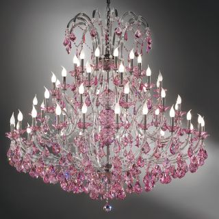 Italian Luxury Lighting / Chandeliers / Maria Theresa 60 Lights 1960 060 Pink