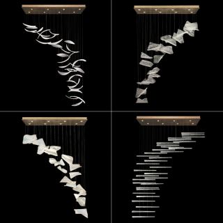 Fine Art Handcrafted Lighting / Pendant Lights / Elevate Rectangular 894840-111