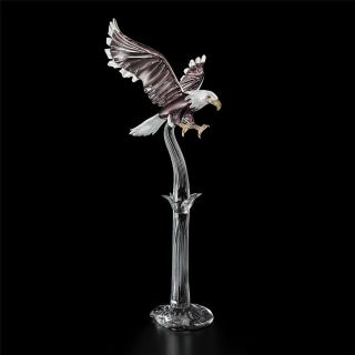 Italian Luxury Lighting / Animal Sculptures / Animals Hawk in Murano glass 6000 2 COL