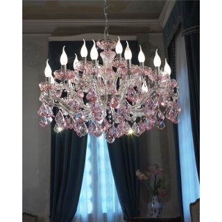Italian Luxury Lighting / Chandeliers / Maria Theresa18 Lights 7102 018 Pink