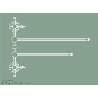 Il Paralume Marina / Double Towel racks / IL-BA142