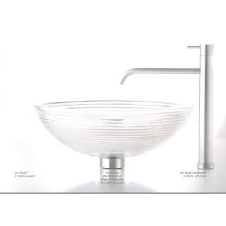 Il Paralume Marina / Washbasin handmade in clear Italian crystal / BA677